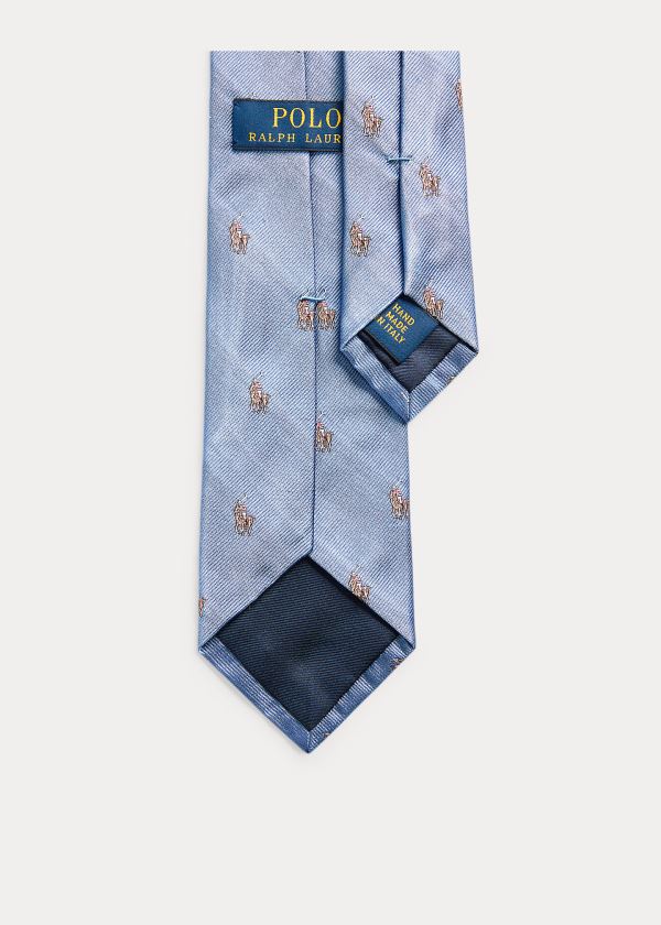 Men's Polo Ralph Lauren Polo Player Silk Narrow Ties | 265107ACI